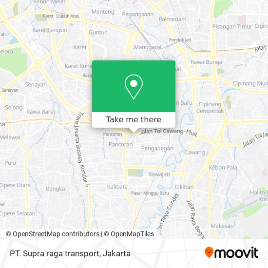 PT. Supra raga transport map