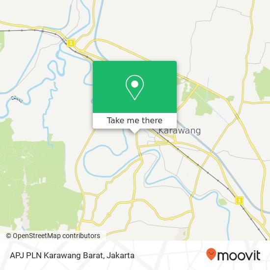 APJ PLN Karawang Barat map