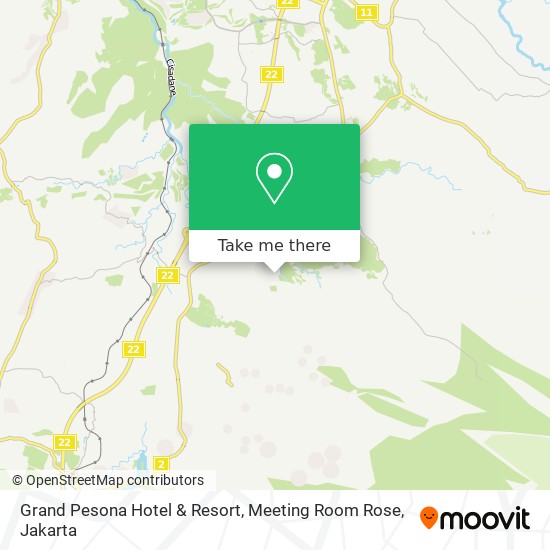 Grand Pesona Hotel & Resort, Meeting Room Rose map