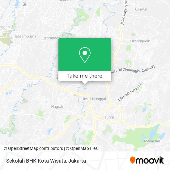 Sekolah BHK Kota Wisata map