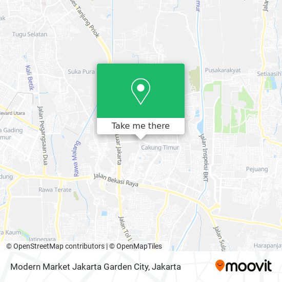Modern Market Jakarta Garden City map