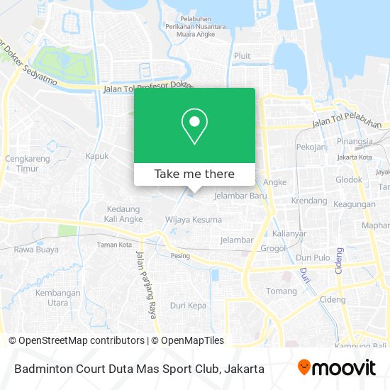 Badminton Court Duta Mas Sport Club map