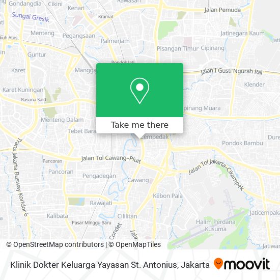 Klinik Dokter Keluarga Yayasan St. Antonius map