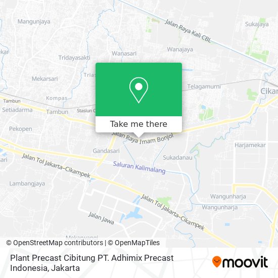 Plant Precast Cibitung PT. Adhimix Precast Indonesia map