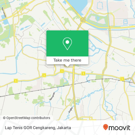 Lap Tenis GOR Cengkareng map