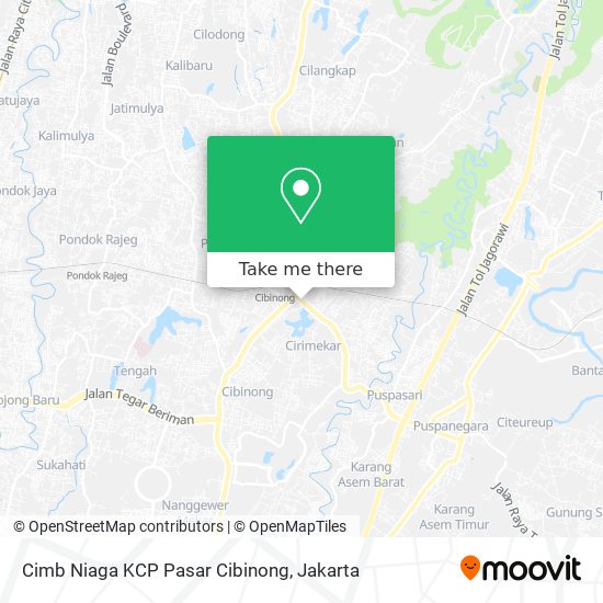 Cimb Niaga KCP Pasar Cibinong map