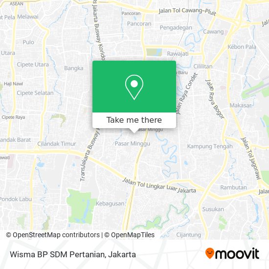 Wisma BP SDM Pertanian map