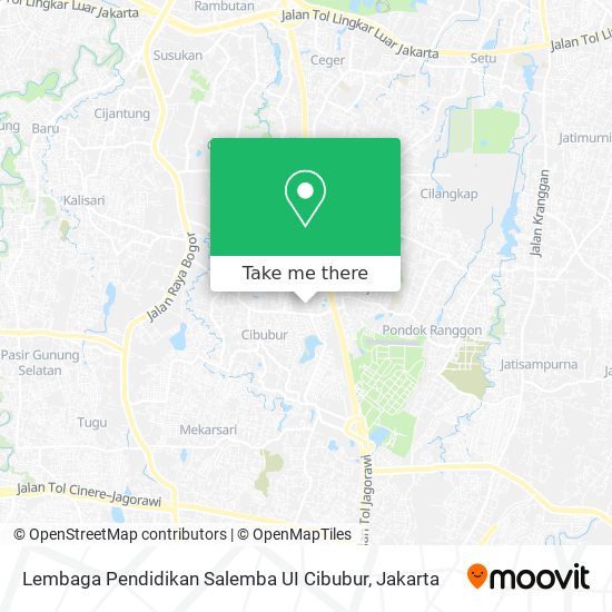 Lembaga Pendidikan Salemba UI Cibubur map