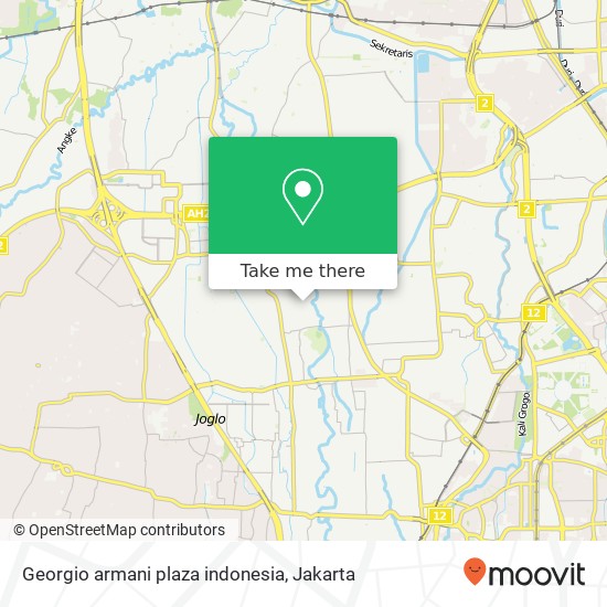Georgio armani plaza indonesia map