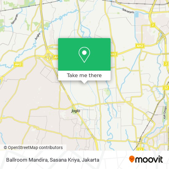 Ballroom Mandira, Sasana Kriya map