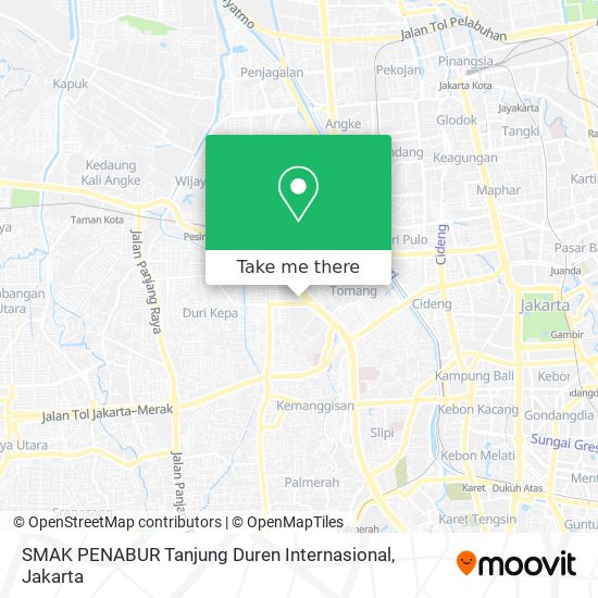 SMAK PENABUR Tanjung Duren Internasional map