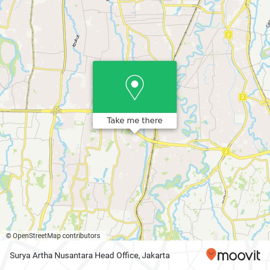 Surya Artha Nusantara Head Office map