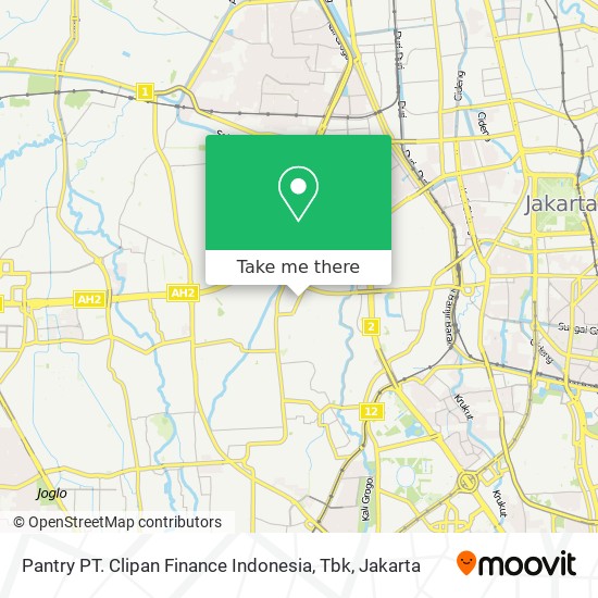 Pantry PT. Clipan Finance Indonesia, Tbk map