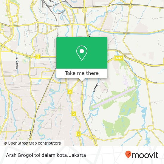 Arah Grogol tol dalam kota map