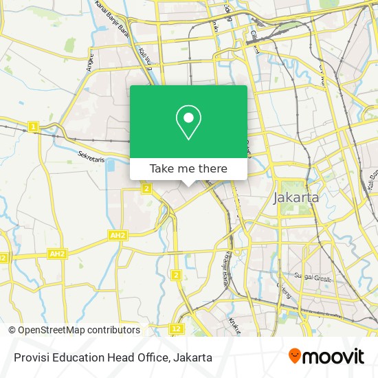 Provisi Education Head Office map