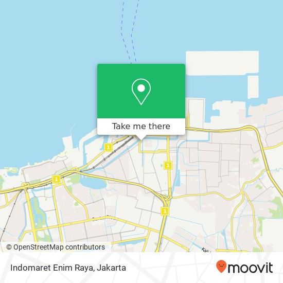 Indomaret Enim Raya map