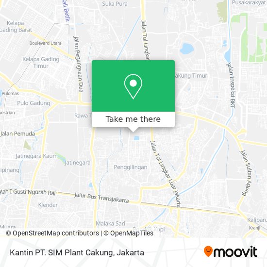 Kantin PT. SIM Plant Cakung map