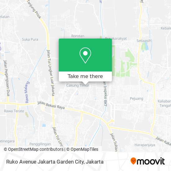 Ruko Avenue Jakarta Garden City map