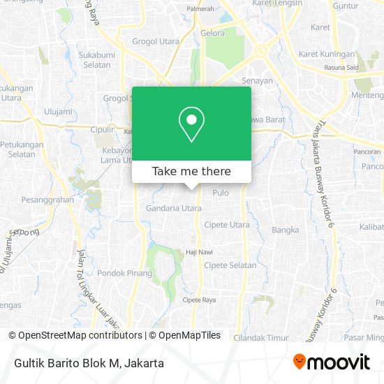 Gultik Barito Blok M map