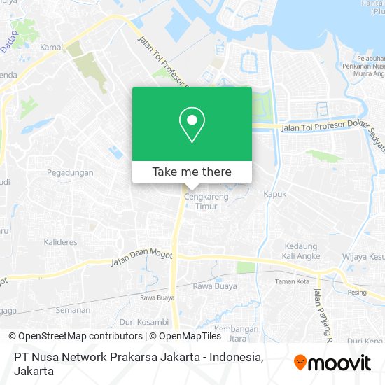 PT Nusa Network Prakarsa Jakarta - Indonesia map