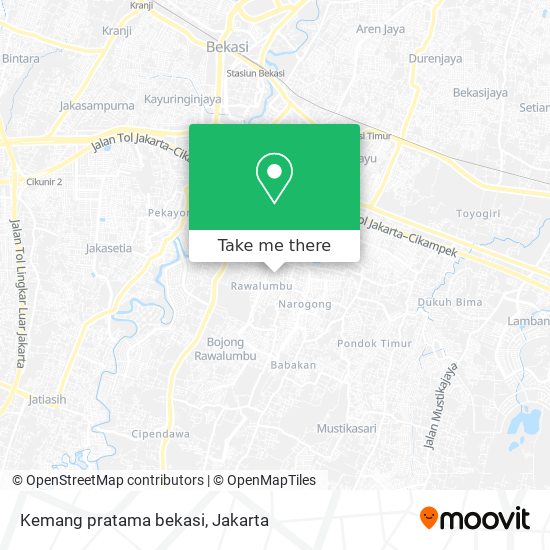 Kemang pratama bekasi map