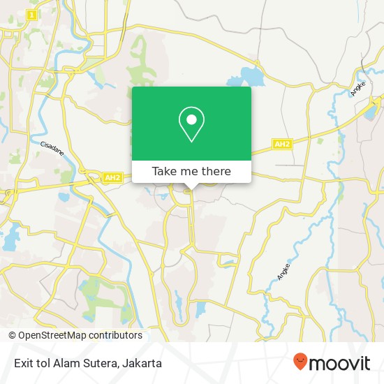 Exit tol Alam Sutera map
