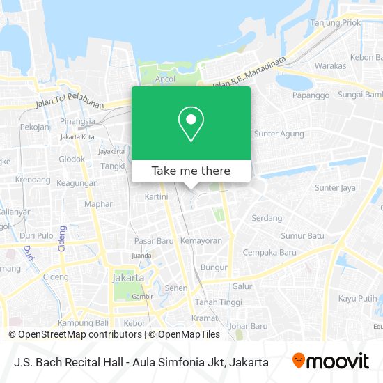J.S. Bach Recital Hall - Aula Simfonia Jkt map