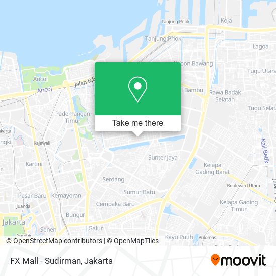 FX Mall - Sudirman map