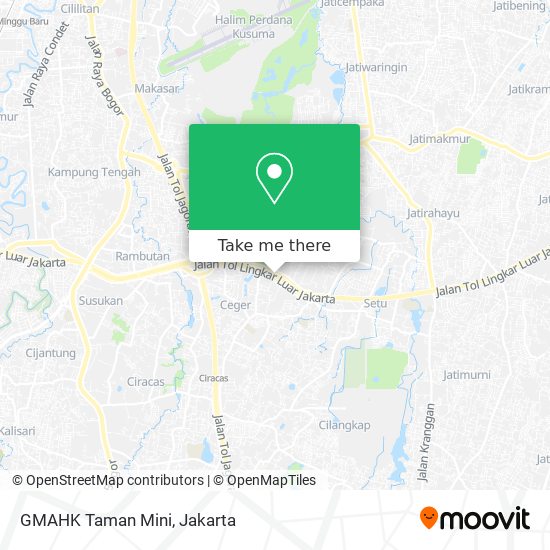 GMAHK Taman Mini map