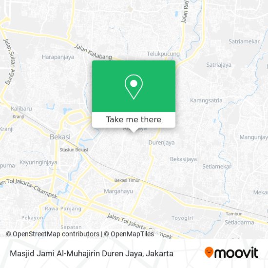 Masjid Jami Al-Muhajirin Duren Jaya map