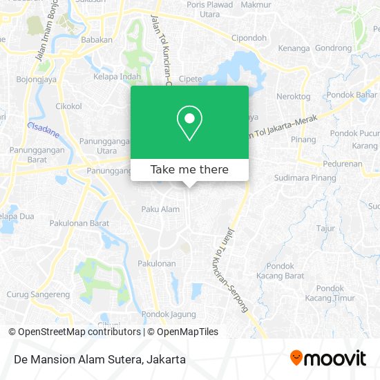 De Mansion Alam Sutera map