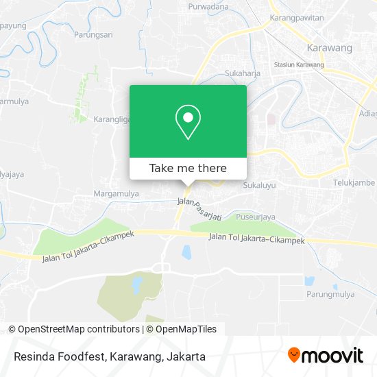 Resinda Foodfest, Karawang map