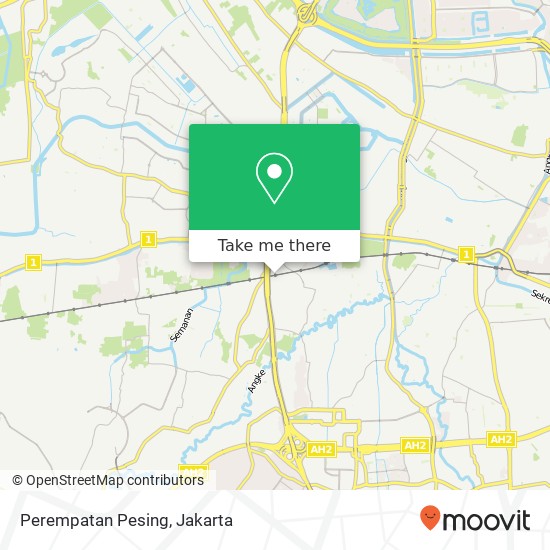 Perempatan Pesing map