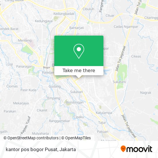 kantor pos bogor Pusat map