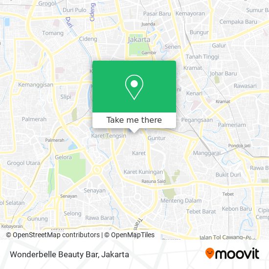 Wonderbelle Beauty Bar map