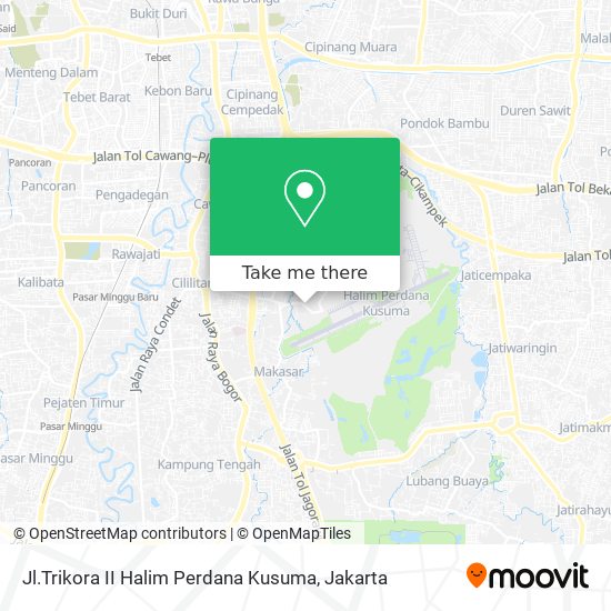 Jl.Trikora II Halim Perdana Kusuma map