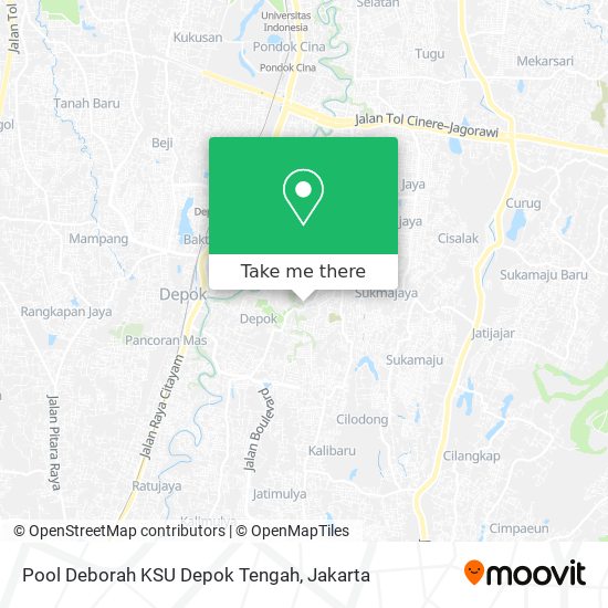 Pool Deborah KSU Depok Tengah map