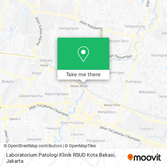 Laboratorium Patologi Klinik  RSUD Kota Bekasi map