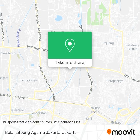 Balai Litbang Agama Jakarta map