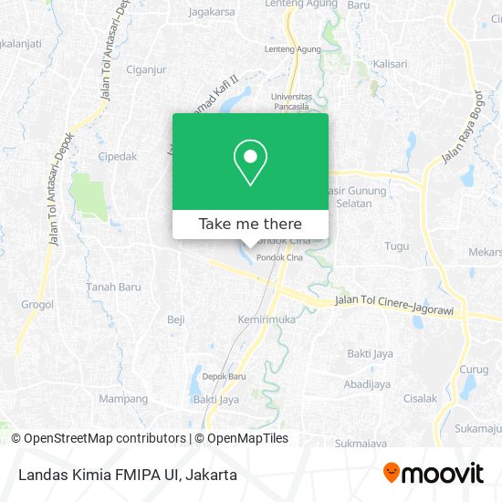 Landas Kimia FMIPA UI map