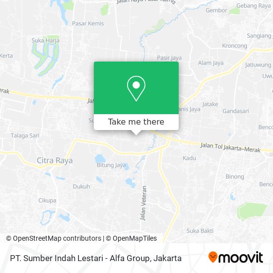 PT. Sumber Indah Lestari - Alfa Group map