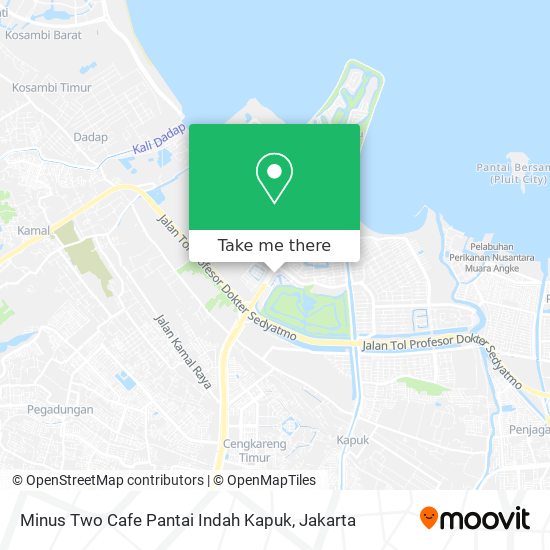 Minus Two Cafe Pantai Indah Kapuk map