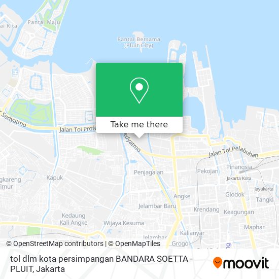 tol dlm kota persimpangan BANDARA SOETTA -PLUIT map