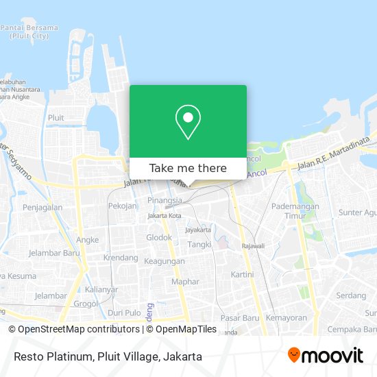 Resto Platinum, Pluit Village map