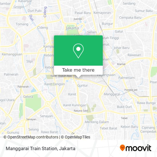 Manggarai Train Station map