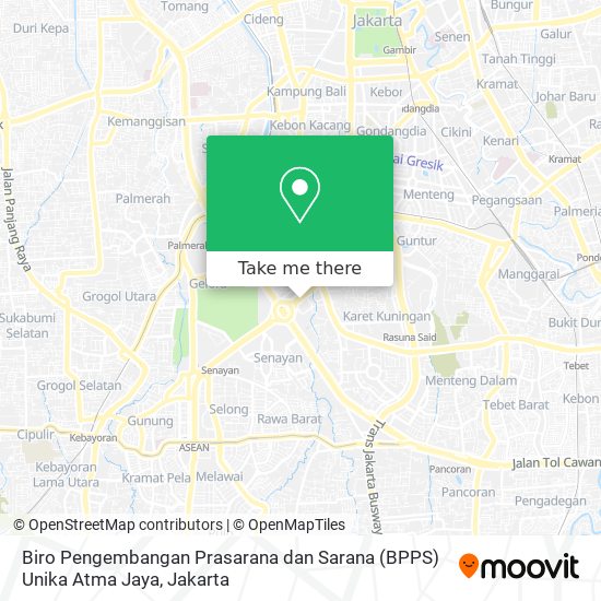 Biro Pengembangan Prasarana dan Sarana (BPPS) Unika Atma Jaya map