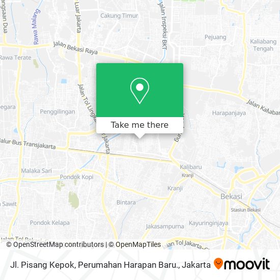 Jl. Pisang Kepok, Perumahan Harapan Baru. map