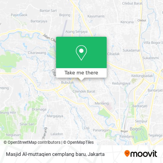 Masjid Al-muttaqien cemplang baru map