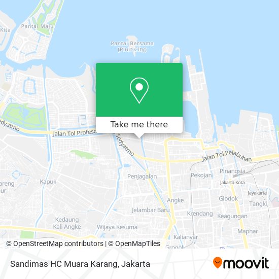 Sandimas HC Muara Karang map