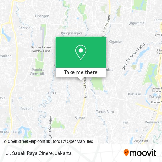 Jl. Sasak Raya Cinere map